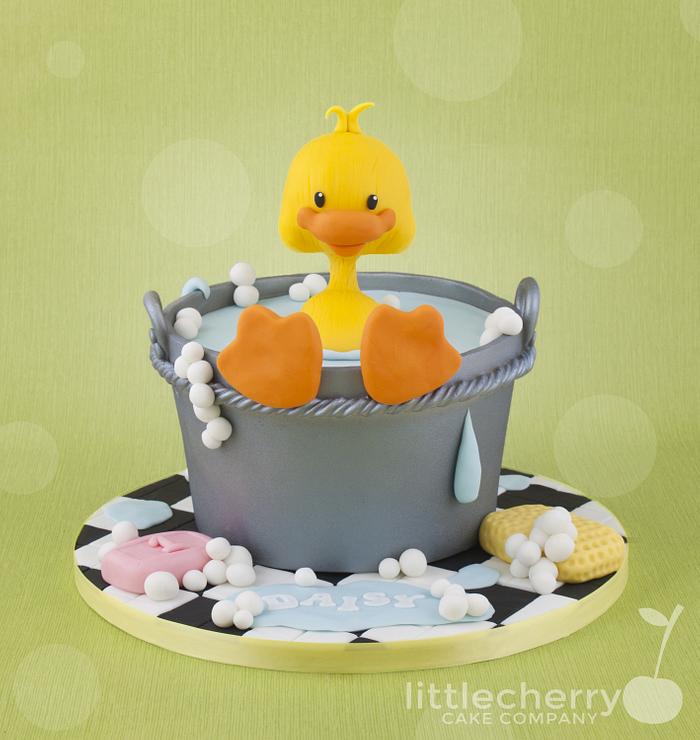 Bath time for ducky