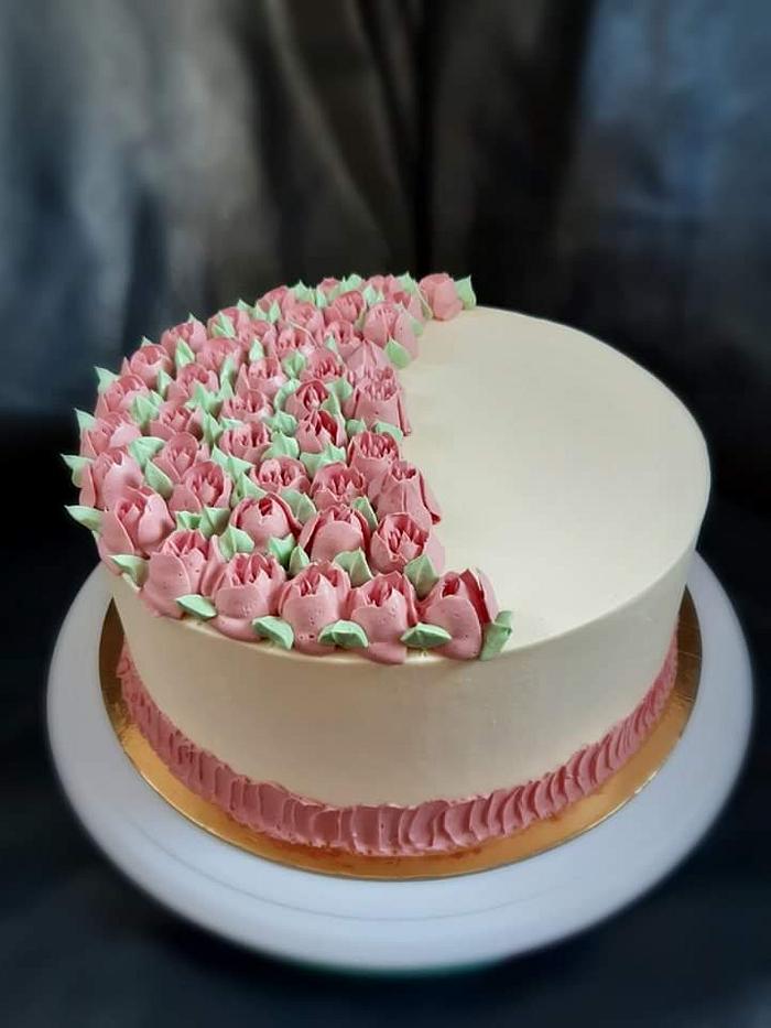 Tulips cake