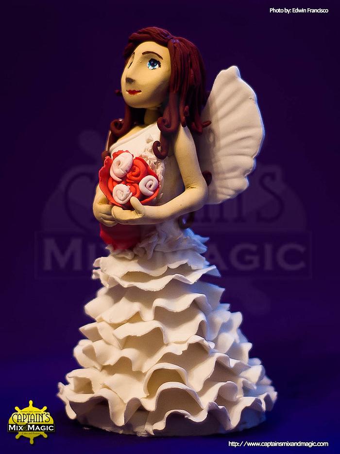 Angel on Designer Dress Cake