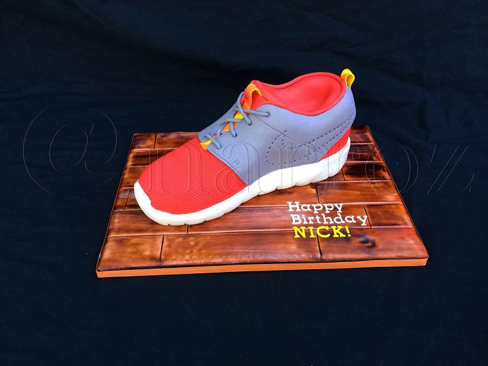 Nike shoe cake