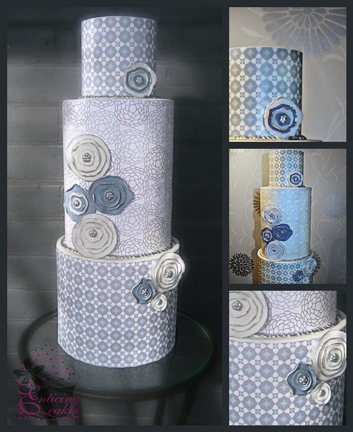 Iris ~ Graphic Wedding Cake