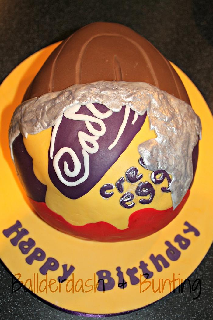 Cadbury Creme Egg Chocolate Lava Cakes