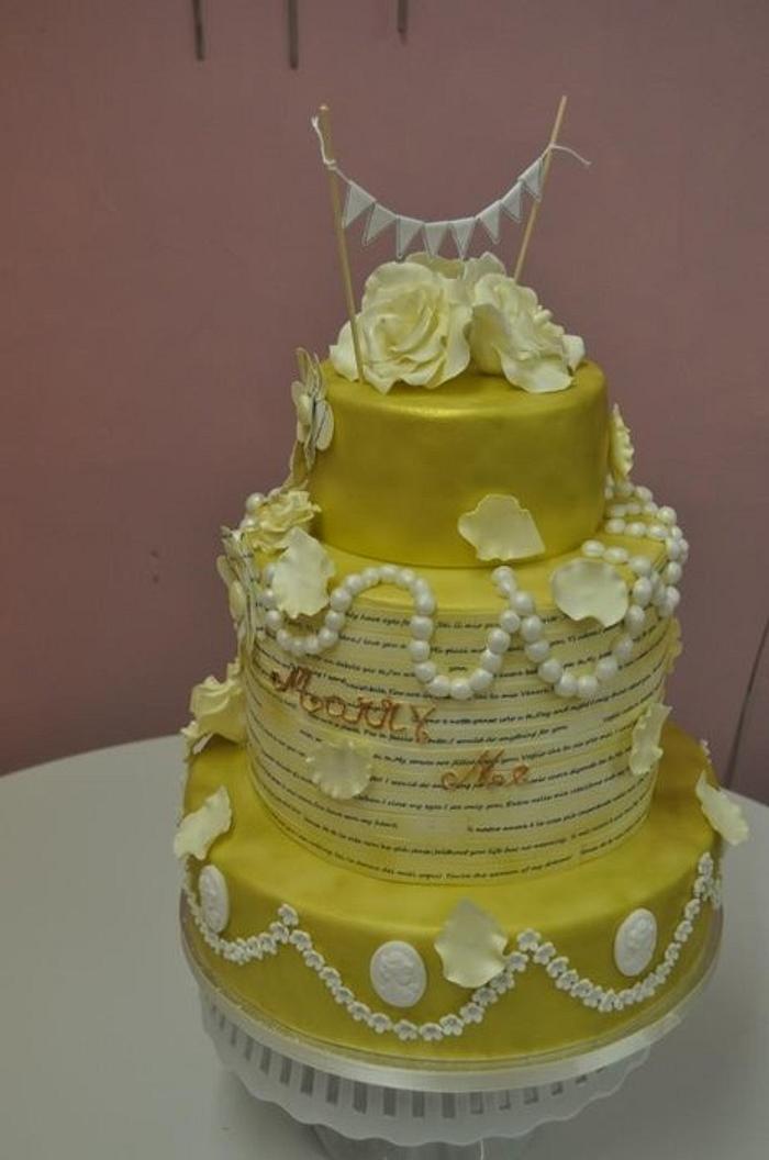 Vintage wedding cake 
