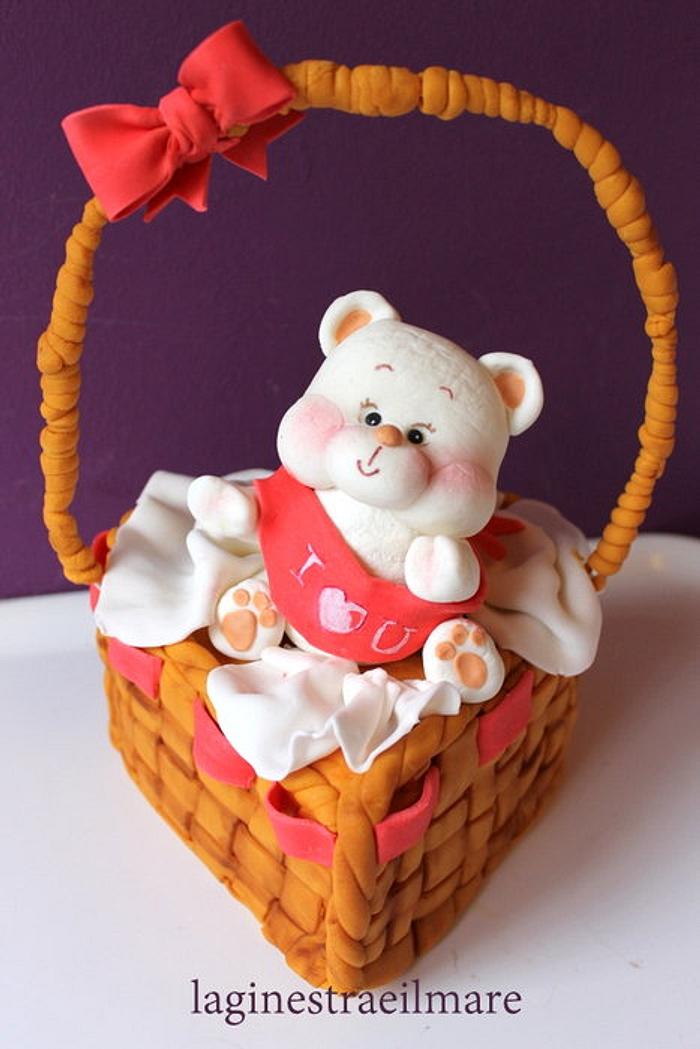 bear in the basket