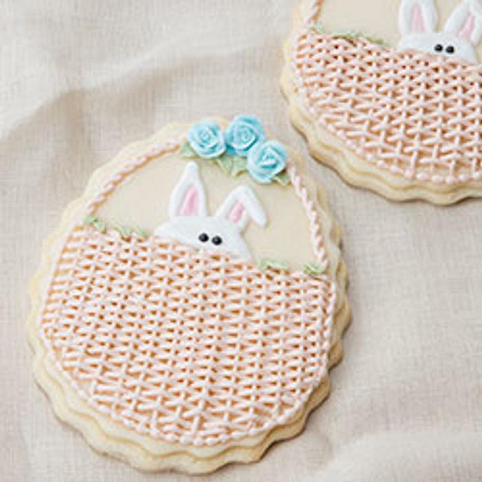 Peek A Boo Bunny Easter Cookie
