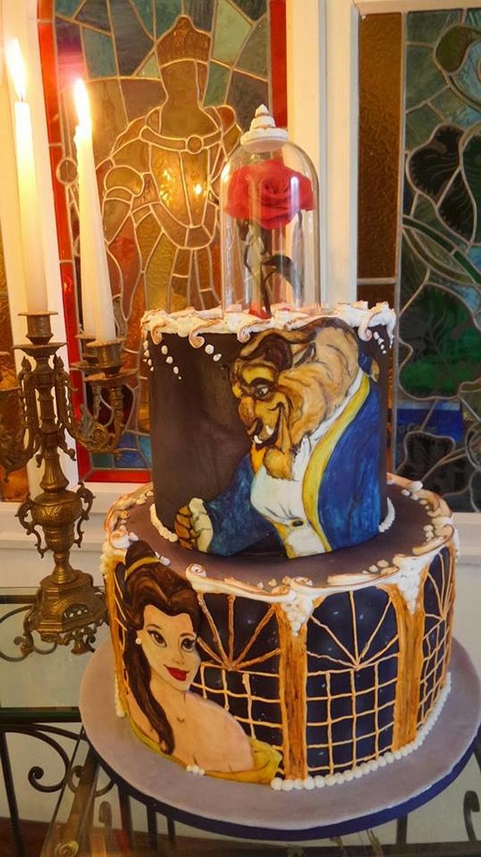 Disney  Beauty and the Beast cake