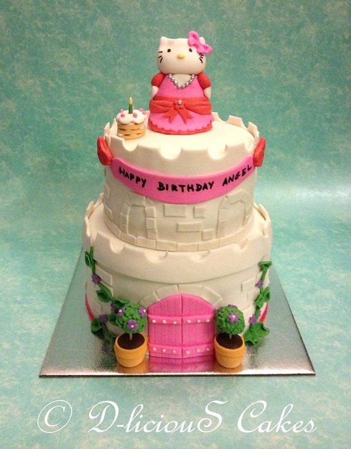 Hello Kitty Castle Cake :D :D 