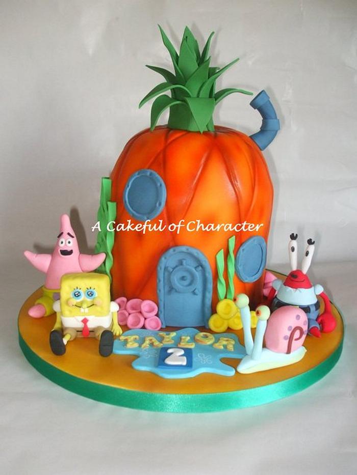 Spongebob Pineapple with Spongebob sugar models