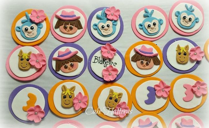 Dora The Explorer Cupcake Toppers