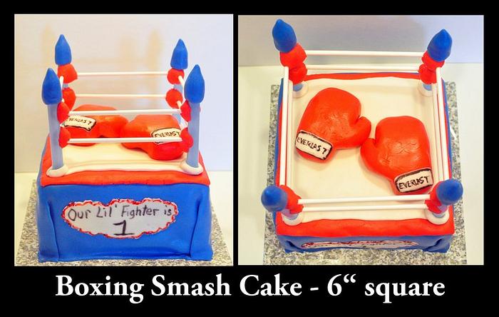 1st Birthday Boxing cake