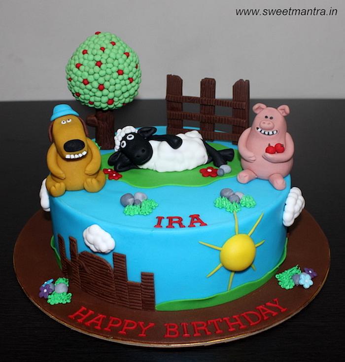 Shaun the sheep cake