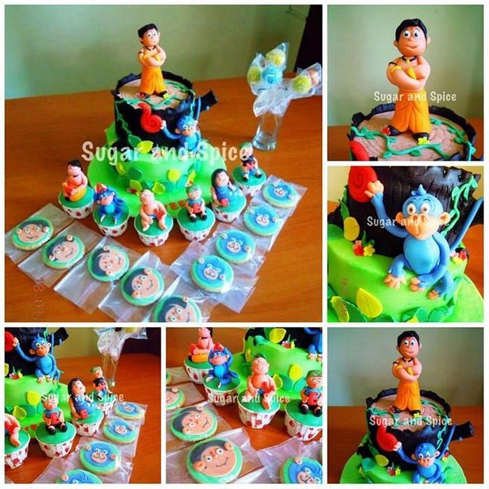 Chota Bheem Super hero cake