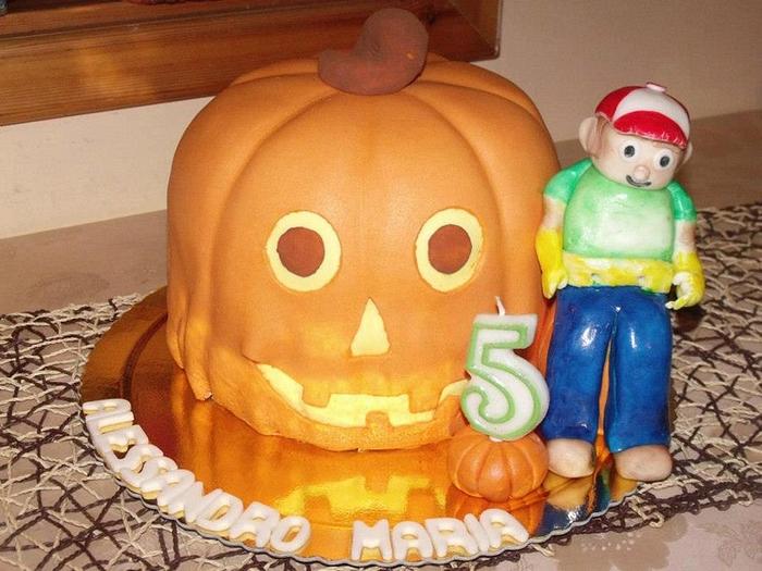 Halloween bday cake