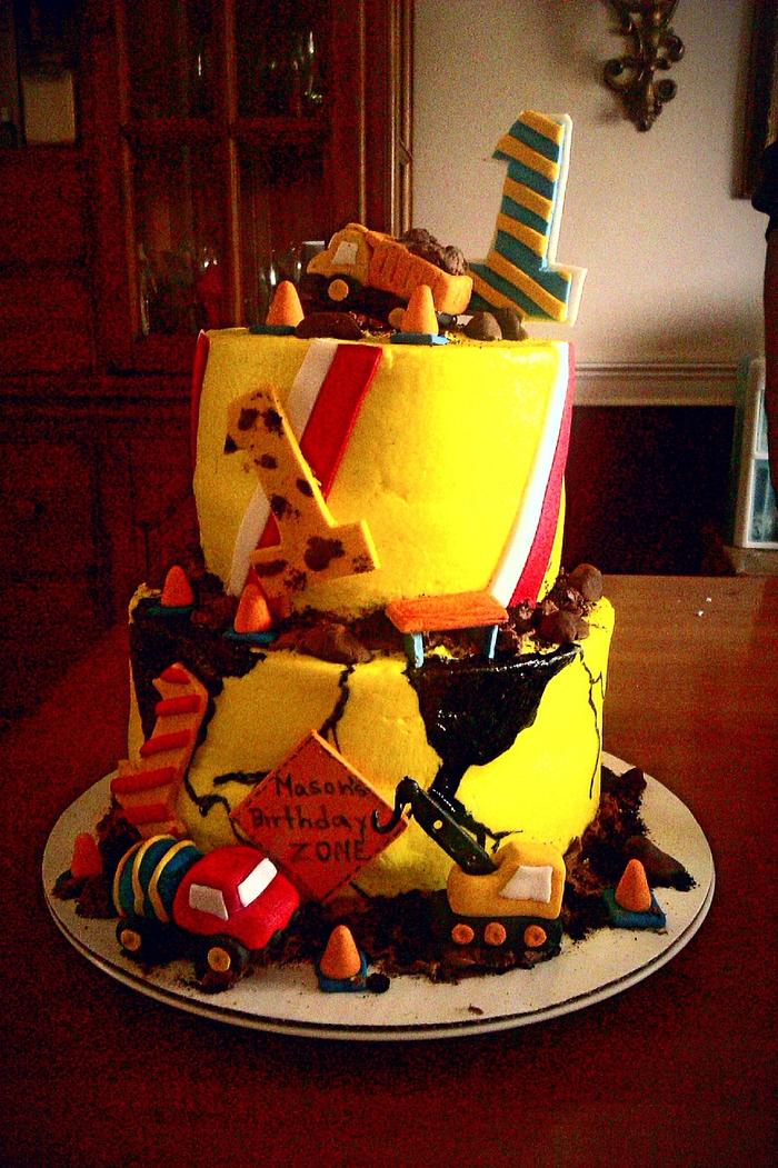 construction cake