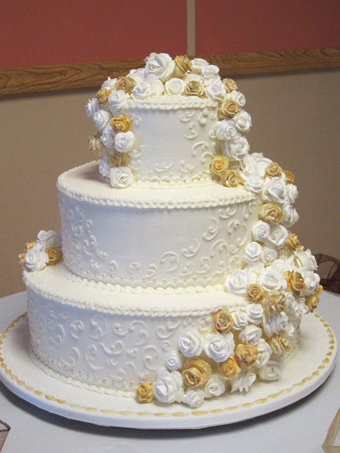 "Old School" Wedding Cake
