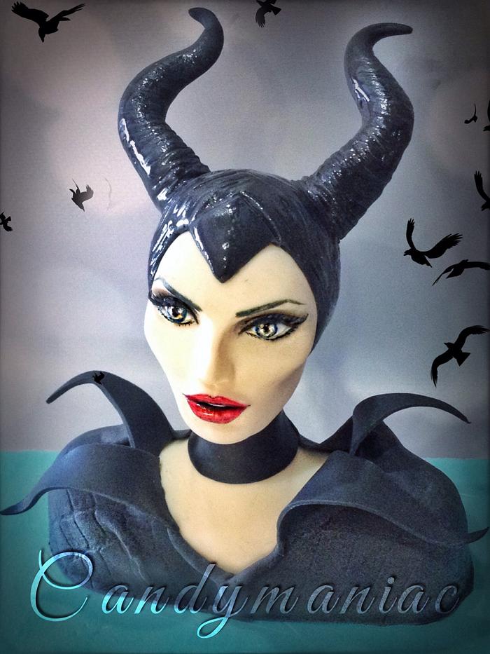 Maleficent cake topper