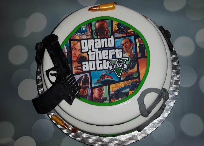 GTA 5 cake.