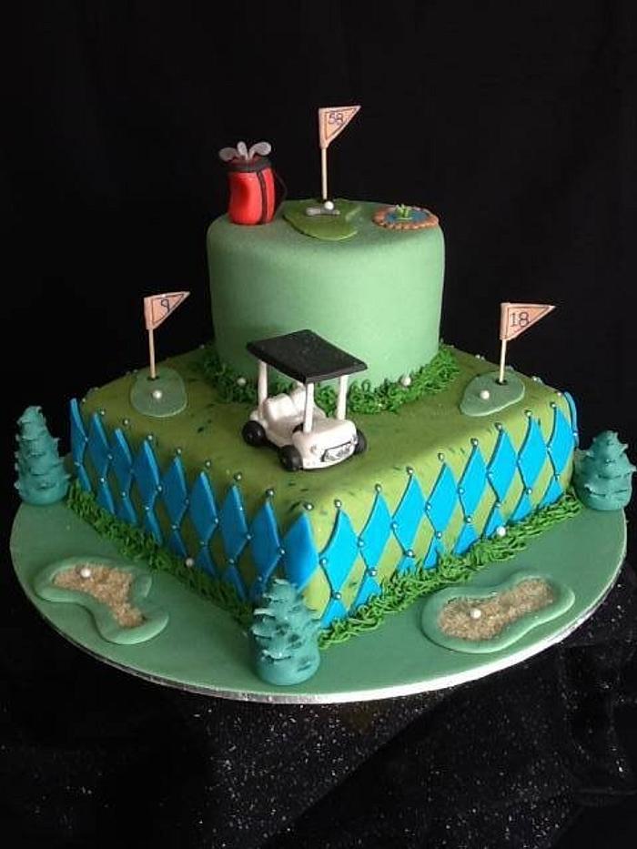 Golf Themed Cake