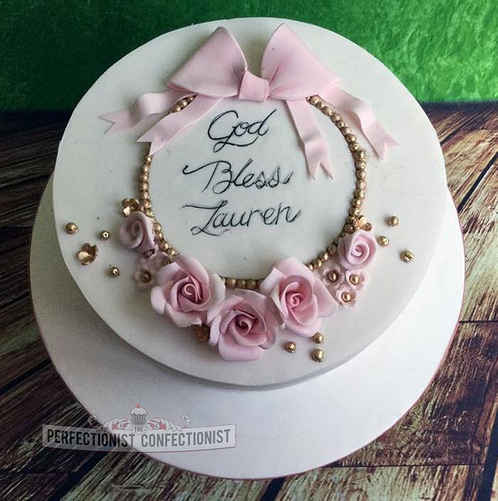 Lauren - Christening Cake 