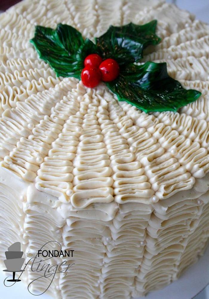 Holiday Ruffle Cake