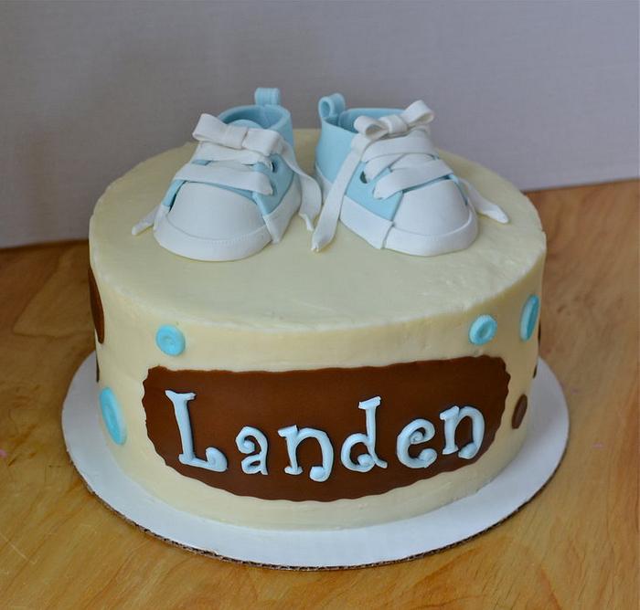 First Baby Shoes Cake 