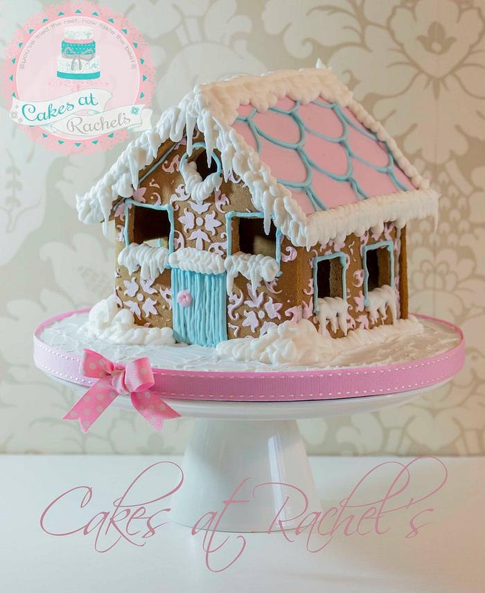 Whimsical gingerbread house