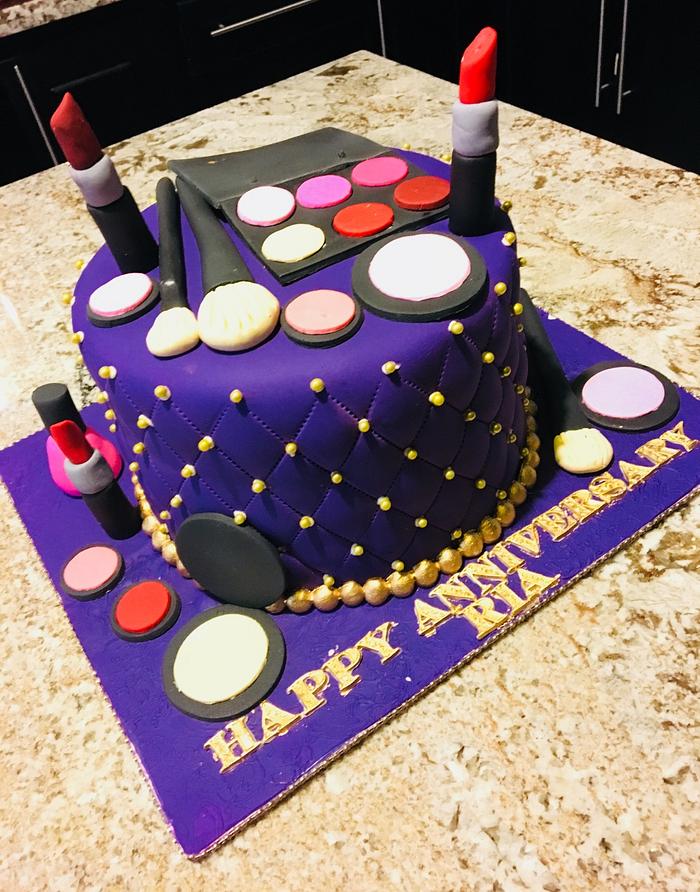 Anniversary Make-up Cake