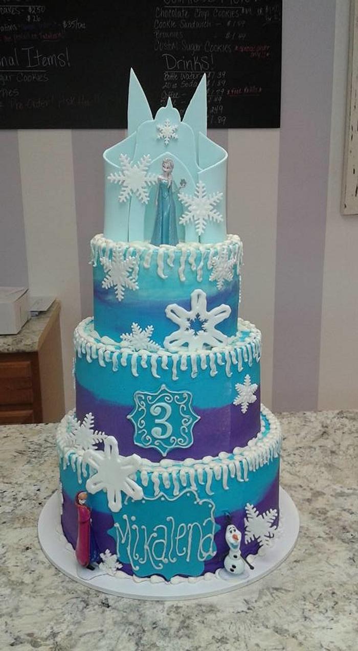 Frozen Cake - Decorated Cake by LadyCakes - CakesDecor