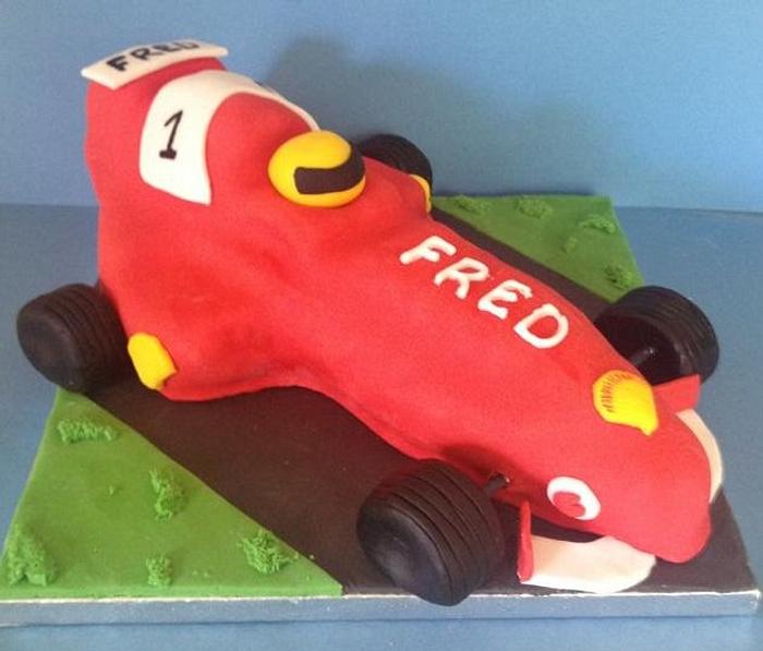 Formula 1 Ferrari Cake