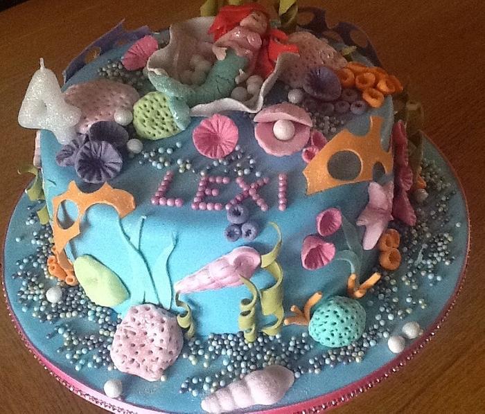 Little mermaid cake