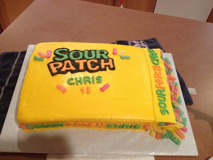 Sour patch kids cake