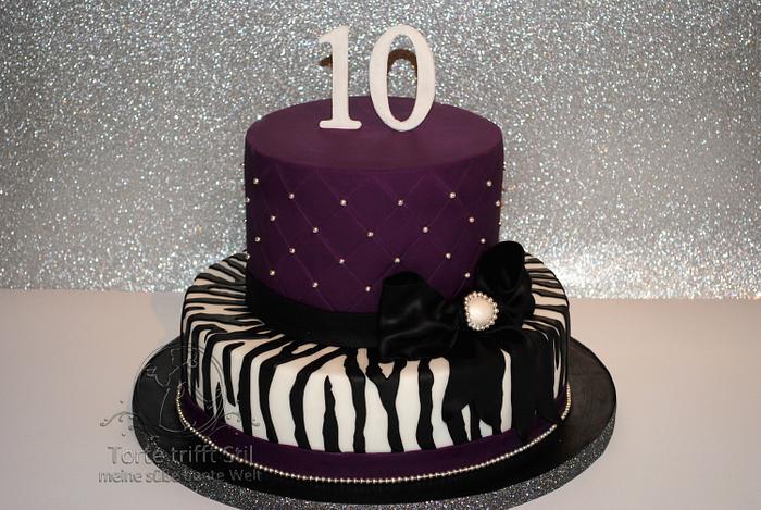Purple Zebra cake