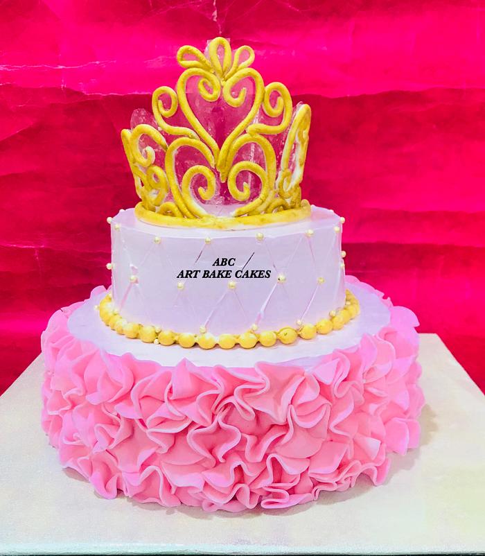 Girl princess cake