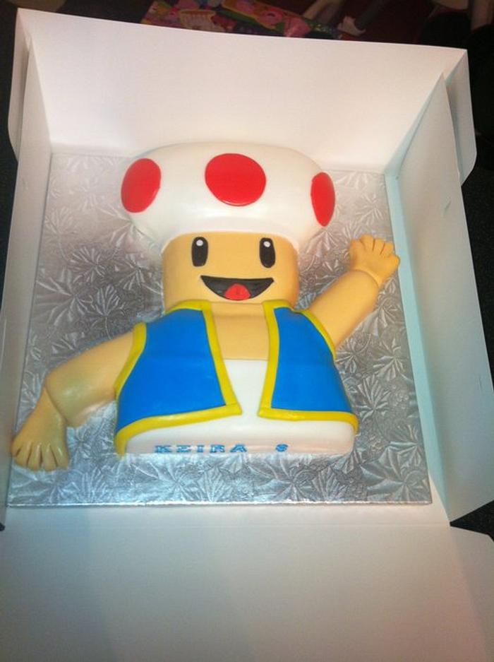 Mario bros Toad cake