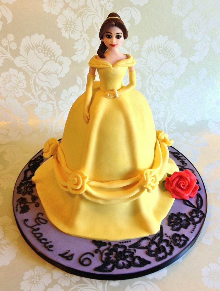 Belle doll-styled Cake - Handmade figurine 