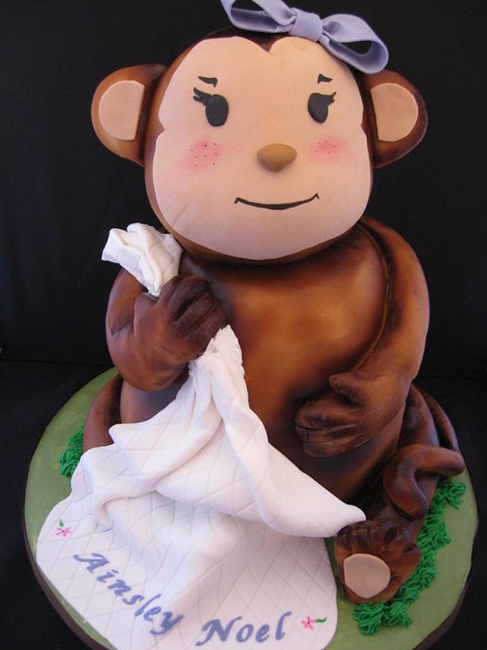 Sculpted Monkey cake