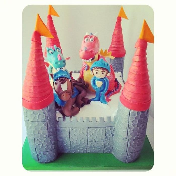 Mike the Knight 2nd Birthday Castle Cake