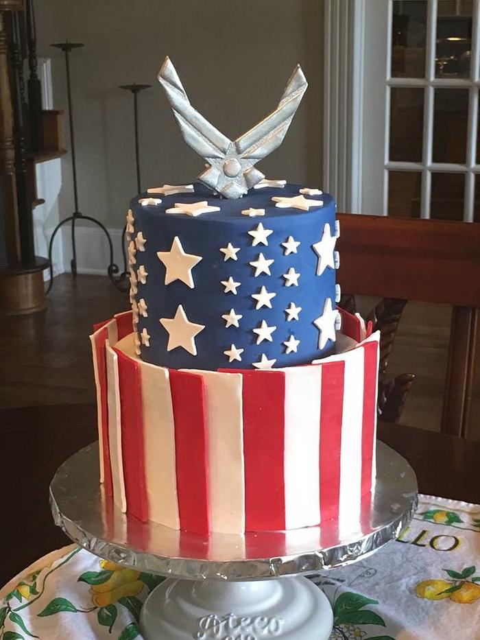 Memorial Day Air Force Cake 