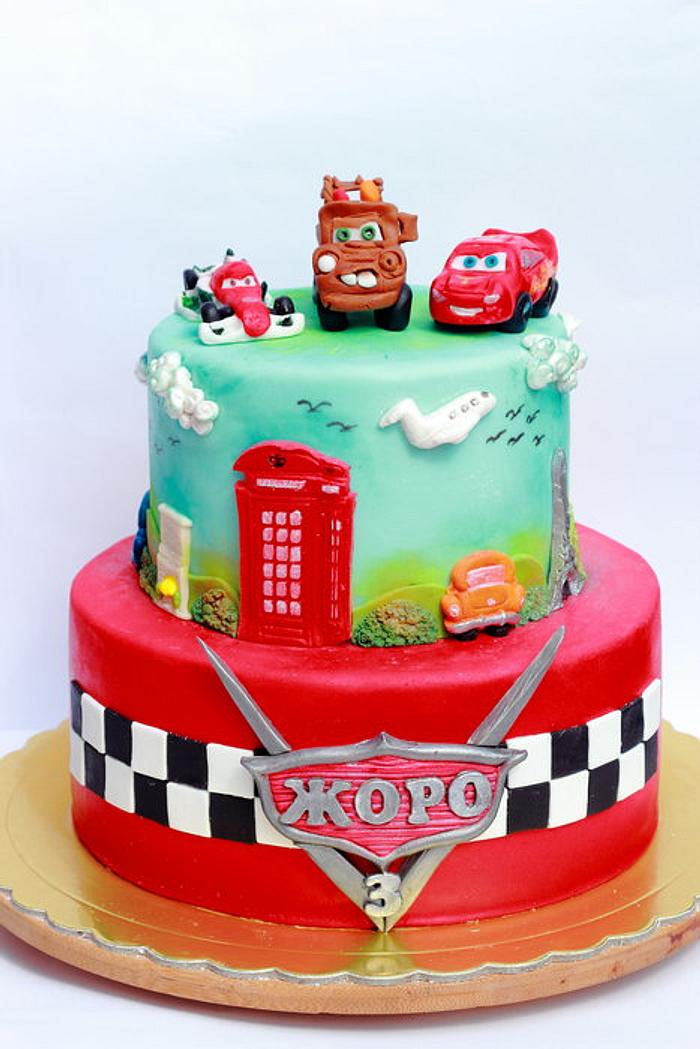 Cars 2 cake
