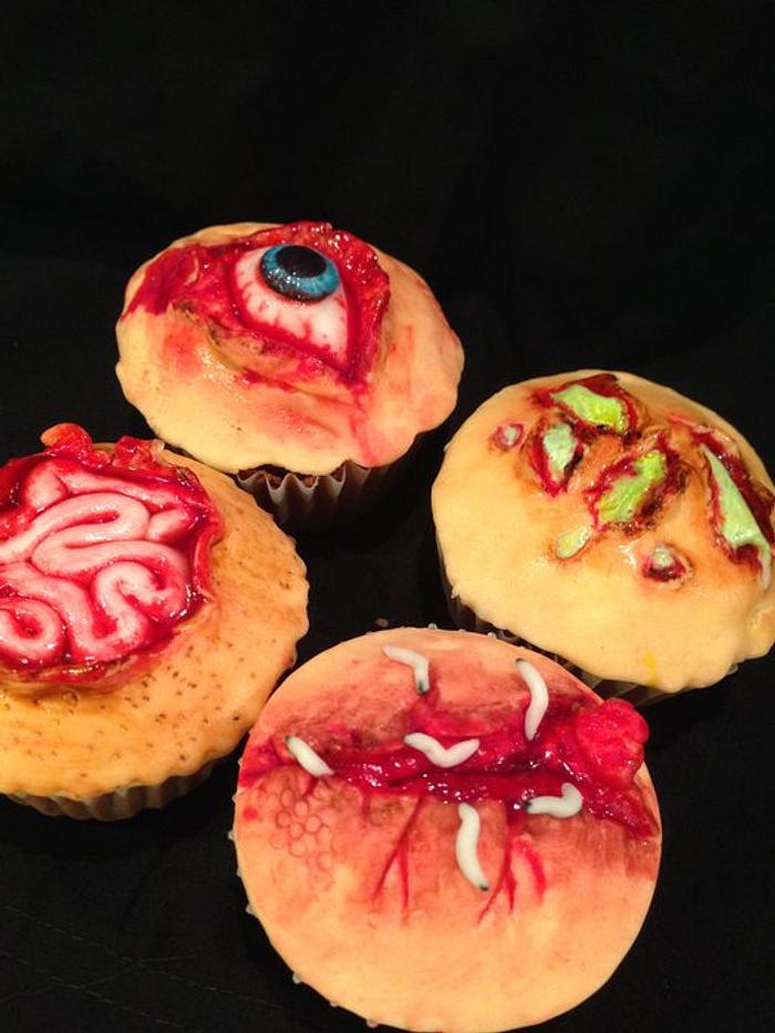 Disgusting Halloween Cupcakes