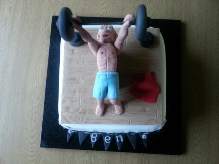 body building cake