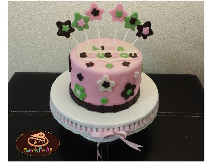 Star Flower Girl Cake