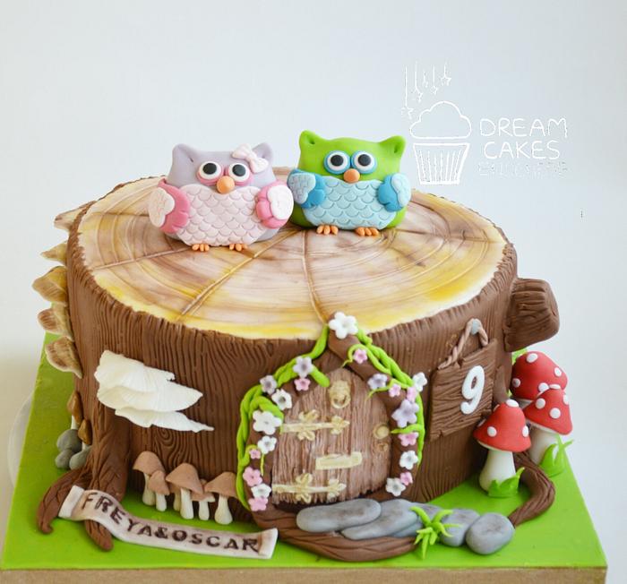 Owls cake!