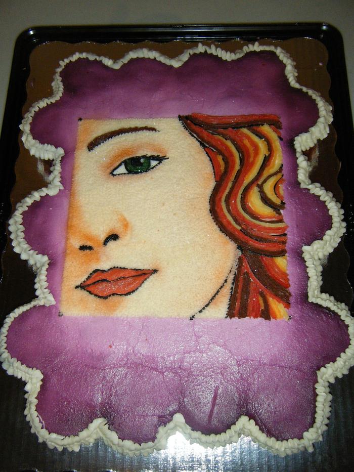 Birth of Venus close up pullapart cake