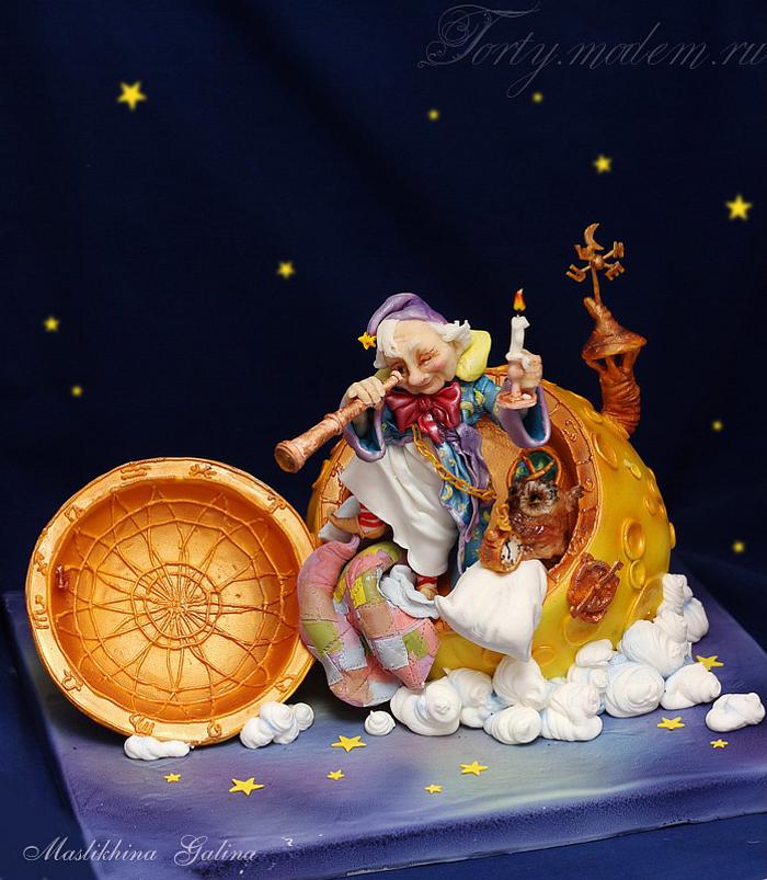 Stargazer. Cake based on the artwork of Scott Gustafson