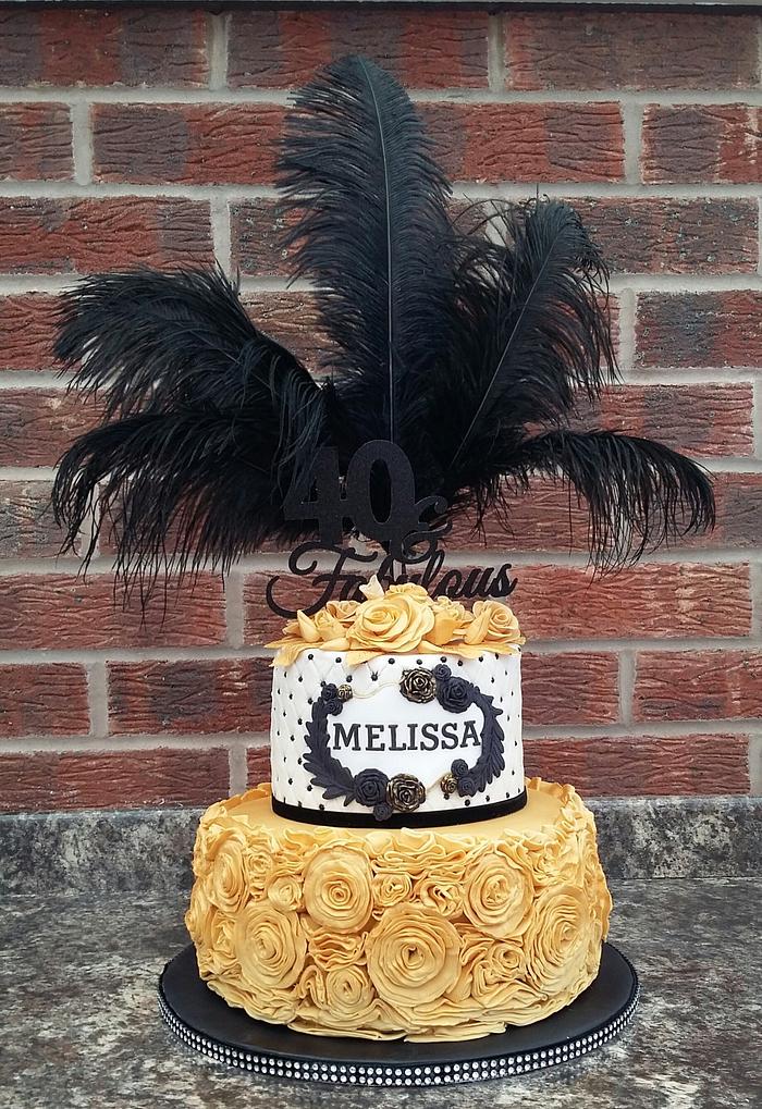Thoroughly modern Melissa 20's style cake