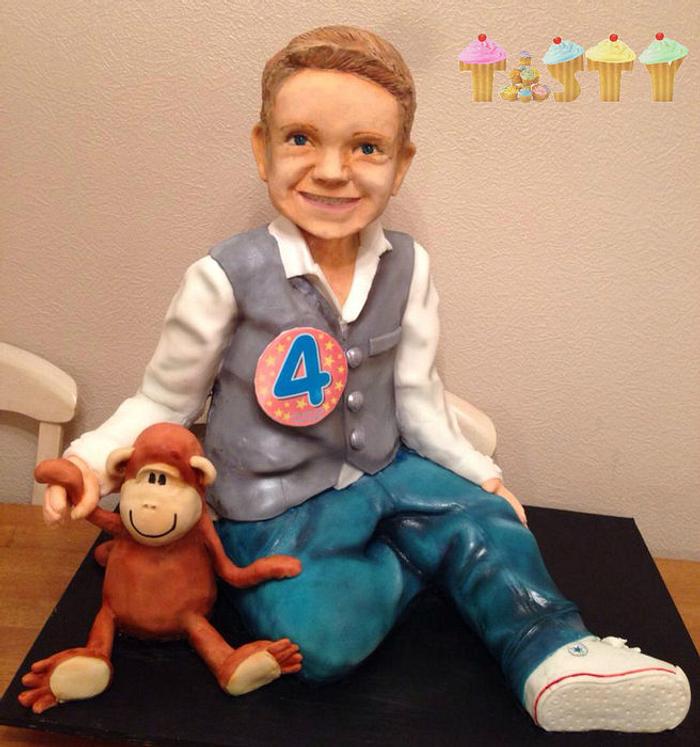 A lifesize cake of your 4 year old son?... Sure :) 