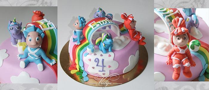 Fiksiki & pony birthday cake