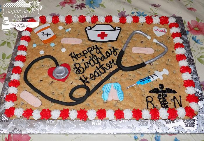 RN Nurse Cookie Cake