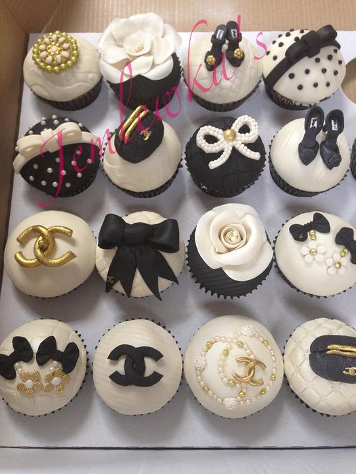 Chanel inspired cupcakes